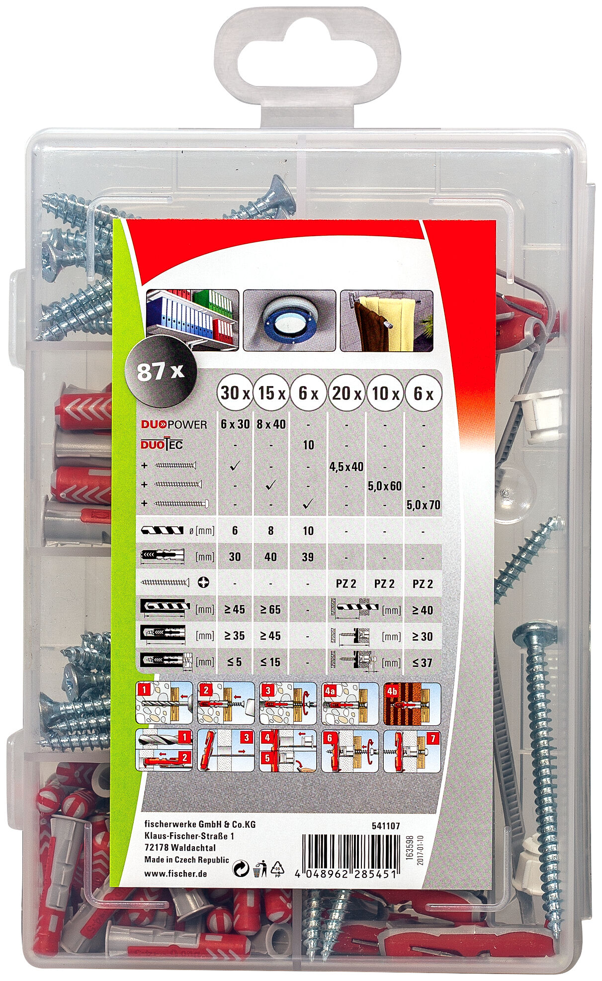 fischer Profi-Box DuoPower / DuoTec + Screws